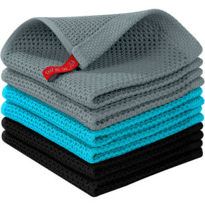 Khăn Lau Nhà Bằng Cotton Nguyên Chất Dày Không Thấm Nước Dùng Để Rửa Bát Khăn Lau Nhà Bếp Không Rơi Khăn Lau Tay Khăn Vuông