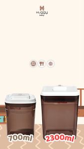 Huggy Baby MS002 MS005 Multipurpose Container 700ml 2300ml | Kotak Susu Wadah Makanan Serbaguna