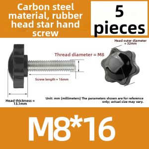 OPPU | Star Shaped Screw Hand Tightening M6-M8
