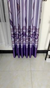 Gorden Pintu Kamar Bahan Blackout Bludru Embosh Tebal Motif Bunga Modern Style Model Smokering