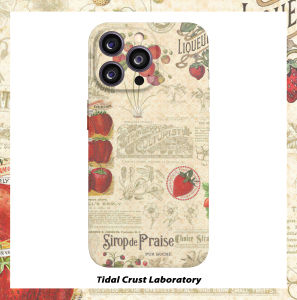 Retro Poster Vintage Strawberry Film Two-In-One Mobile Phone Case Compatible with  17Nova14 Huawei P70Mate60 Xiaomi 15