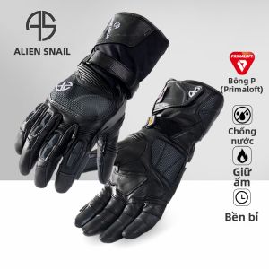 ALIEN SNAIL | Găng Tay Mô Tô Chống Nước Bằng Sợi Carbon Chống Va Đập