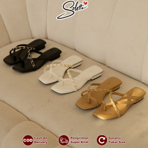 Soletta Sandal - Clara Sandal Wanita Heels 3 Cm