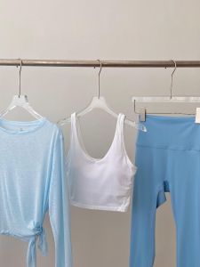 ชุดโยคะ Victoria 3 ชิ้น แขนยาว เอวสูง ดีไซน์เก๋ไก๋ สำหรับผู้หญิง ชุดโยคะ Pilates ทรงเข้ารูป ผ้า Nylon ใส่ได้ตลอดทั้งปี