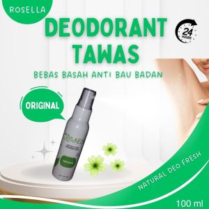 Natural Deodorant Allum Rosella Deodorant Menghilangkan Bau Badan/Ketiak 24 jam
