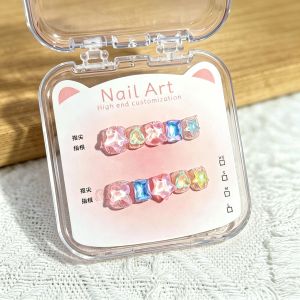 CHUBEISHI | Short Handmade Nail Wraps 10 Years Old Girl Non-Toxic
