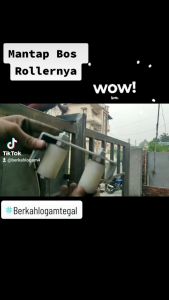 Roda Nilon / Roller Pintu Pagar Besi Stainless Kayu Diameter 48 mm Jumbo