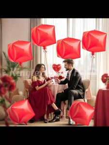 4D Square Foil Balloon 22 Inches Gift Box Foil Merry Christmas Party Decoration For Birthday Holiday Party Scenes