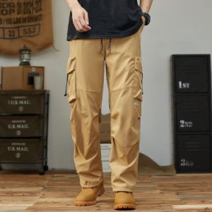 Quần Ống Đứng Rộng Rãi Thường Ngày Cho Nam Mùa Xuân 2025 Quần Đi Bộ Ngoài Trời Quần Đi Bộ Leo Núi Quần Áo Bảo Hộ Lao Động Quần Áo Dù