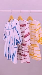 Gamis Dress AISYAH TIE DYE: Baju Gamis Gaun Anak Balita 0-4 Tahun BENNA