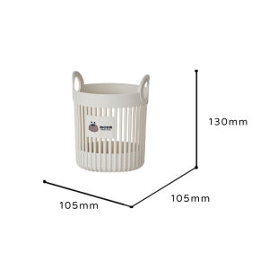 Cream Style Desktop Organizer Basket Kitchen Miscellaneous Items Covered Stationery Storage Box Multi-Functional Arrangement Box