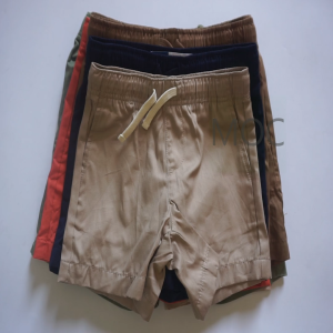 (17-45kg) Quần đùi bé trai size đại teen lưng thun dây rút trơn màu (Quần short bé trai)