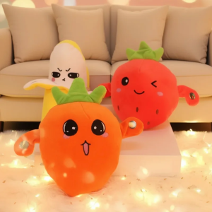 Fruit Banana Creative Peculiar Music Induction Toy Rhythm Parent-child Interactive Plush Doll Cultivate Music Perception Ability