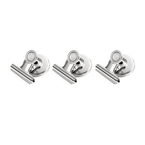 EELHOE | 3/12Pcs Magnetic Clip Fridge Magnet Circular Metal Clip Punch-free Hook DIY Storage Rack Photo Magnetic Clip Home Organization