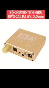 (XỊN) Bộ Chuyển Âm Thanh TV 4K Quang Optical Sang Audio AV Ra Amply + Cáp Optical (1m)