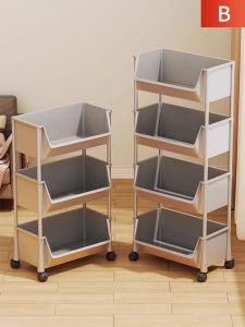 Multipurpose Movable Storage Shelf Multi-tier Large Capacity
