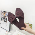 2020 New Hollow out Slip-On Slippers Women's Summer Flat Bottom Clog Shoes Pig Nose Shape Lazy Person Slippers Casual Style. 