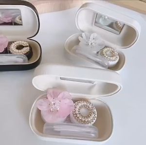 CHANEL PREMIUM SOFTLENS CASE/ MINI TRAVEL KIT KOTAK LENSA SOFTLENS/TEMPAT SOFLENS BRANDED