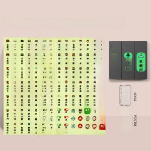 Glowing Night Transparent Switch Stickers Wall Decorations Socket Panel Labels Luxury Home Decor Adhesive Stickers Switch Decals