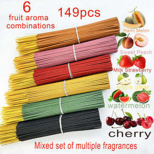 6 fruit flavored 25cm incense sticks with string fragrance for offices to remove odors and maintain long-lasting fragrance