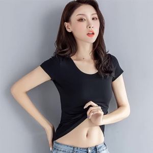 Slim Fit Shaping White T Shirt