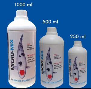 MICRO-MIX 500 ml. BAKTERI STARTER Untuk Koi Penjernih Air dan Pengurai Amonia Pada Akuarium Aquaculture Kolam Ikan Koi dan Ikan Hias Air Tawar