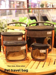 Portable Travel Bag for Small Pets Breathable Mini Hedgehog Chinchilla Hamster Carry Cage Outdoors Pet Transport Carrier