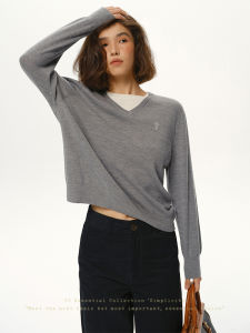 SHEITAOZI | Fine-spun Wool Two-layer Design Loose Knitwear