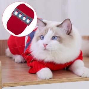 Clothes Cat Christmas Sweater For Small And Medium-Sized Dogs And Cats To Make Them More Attractive.