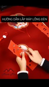 [MỚI 2024] Lồng đèn Trung thu DIY kèm đèn LED lồng đèn cho bé - LD024. Mid-Autumn Festival Lantern