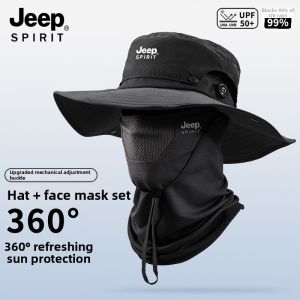 JEEP SPIRIT | Summer UV Protection Wide Brim Fishing Hat