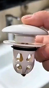 Nút nhấn bồn rửa mặt với thiết kế hiện đại và tiện lợiNút Nhấn Xả Ngăn Mùi Gốm sứ