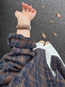 Thick Flannel Check Shirt Blouse