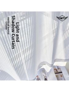 Semi-Transparent Vertical Sheer Curtain Blinds