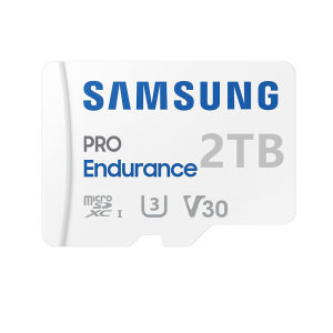 SAMSUNG PRO 2000GB MicroSDXC Memory Card With Adapter for Dash Cam Body Cam And security Camera Class 10 U3 V30