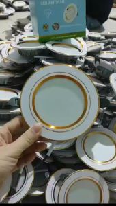 (Sale sốc) Đèn led âm trần 10w phi 90 viền vàng viền bạc chíp Cree siêu sáng bền bảo hành 2 năm