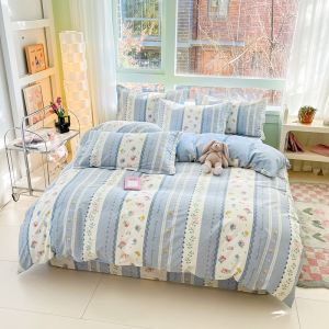 Dansunreve 100% Cotton Quilt Cover Floral/Cartoon Duvet Cover Single/Queen/King Comforter Cover