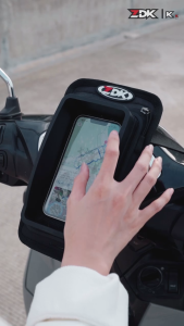 Túi mini ZDK K5 có vành cao su 4cm che nắng túi treo đầu xe máy đựng điện thoại tiện lợi