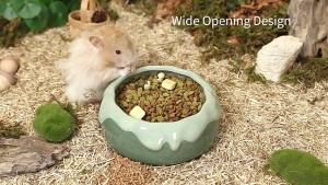 Tafit Ceramic Hamster Bowl Rabbit Bowl Chinchilla Bowl Guinea Pig Bowl