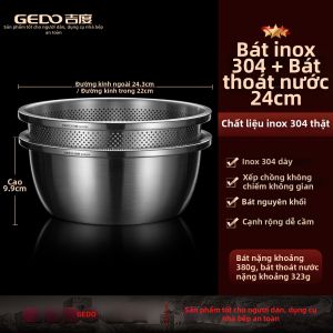 GEDO | Bộ Chậu Bếp Inox 304 Chịu Lực