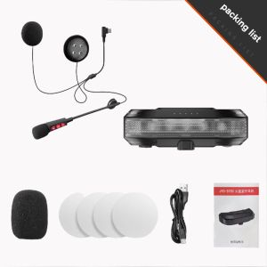 kebidumei | Magnetic Motorcycle Helmet Headset Bluetooth 5.4 Wireless Hands-Free Call 2000Mah Battery Motorcycle Headphones with Tail Light