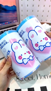 【i.Rumah】Cartoon Rabbit Large Plastic Garbage Bag Drawstring Garbage Bag