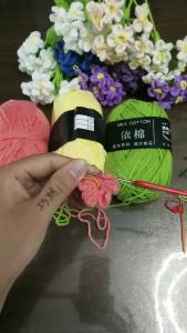 SEA JJT ด้ายสำหรับเด็กทารกด้ายนม4เส้นด้ายฝ้ายหวีด้ายฝ้ายเส้นไหมละเอียดสำหรับตุ๊กตารองเท้าไหมถัก ส้นฝรั่งเด็ก 4 เส้น เนื้อผ้าแตนมilk cotton・Combed Cotton・ใช้สำหรับแฮนด์ร์ รองเท้า/ตุ๊กตา/muffler・ลาซาดา Trending