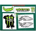 sticker cutting ~ stiker helm monster energy fullset isi lengkap gambar ke 2 dan 3. 