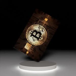 Gold Color For Coin Bitcoin Series Decorative Credit Card Skin Protection Card Stickers Creative Credit Debit Card Sticker Cover