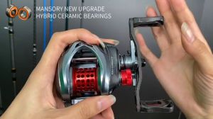 COD RyobiSeasir MANSORY Reel Pancing Baitcasting Kiri/Kanan 2 Kumparan + Gagang Pegangan Rangka Serat Karbon 8.5kg Tarikan Maksimal + Penutup Samping Keramik Hibrid 11 + 1 Bantalan Bola Rasio Gigi 7.3:1 Reel Pancing Umpan Pancing 146g #Ryobi SEASIR