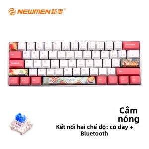 Bàn Phím Cơ Dual-Mode Bluetooth Dây 61 Phím