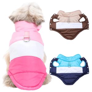 Pet Dog Hiking Jacket With R-ing Warm Dog Clothes Windproof Outdoor Camping CoatFor Small Dog Coat Chihuahua Yorkshire Outfits