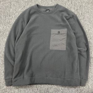 Export Japanese Style Fall and Winter Strong Lock Temperature Super Soft Polar Fleece Men Loose and Simple Single Pocket Casual Pullover Fashion