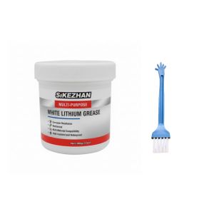 Multi-Purpose White Lithium Grease by SIKEZHAN Lubricant with Brush for Garage Doors Bearings & Automotive